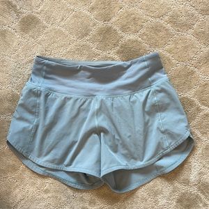 Light blue lululemon shorts